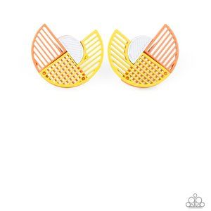 It's Just an Expression Yellow Earrings
